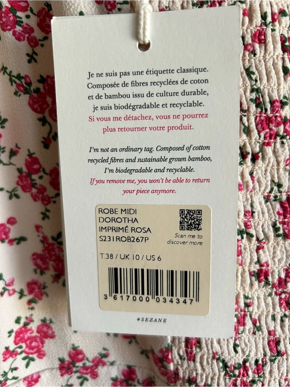 Sézane Dorotha Dress - Brand New - Picture 3 of 7